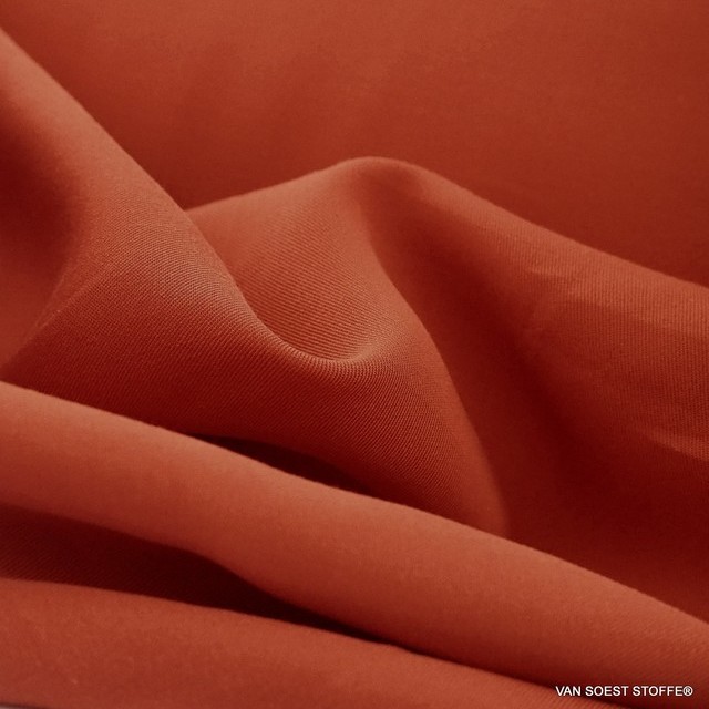 100% Tencel™ fine twill in Bright Orange color | View: 100% Tencel™ fine twill in Bright Orange color