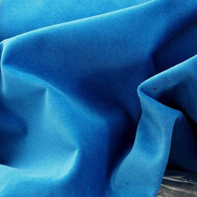 Vintage cotton velvet in sky blue | View: Vintage cotton velvet in sky blue