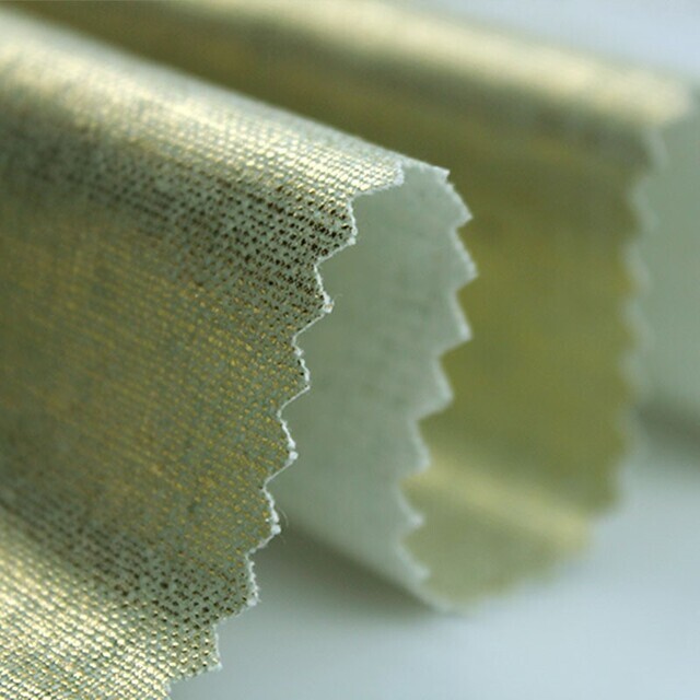 Linen rayon covered with gold lustre Colour yellow | View: Linen rayon covered with gold lustre Colour yellow