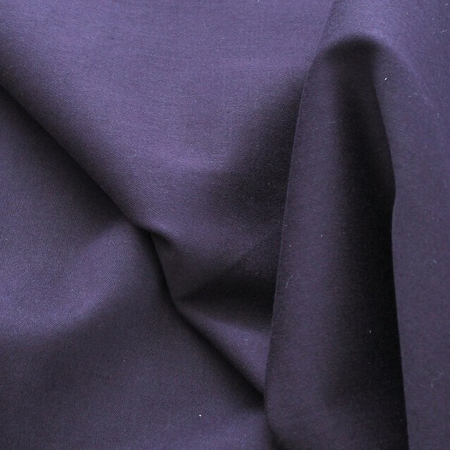 Heavy stretch satin Tencel blend in a great deep dark purple colour | View: Heavy stretch satin Tencel blend in a great deep dark purple colour