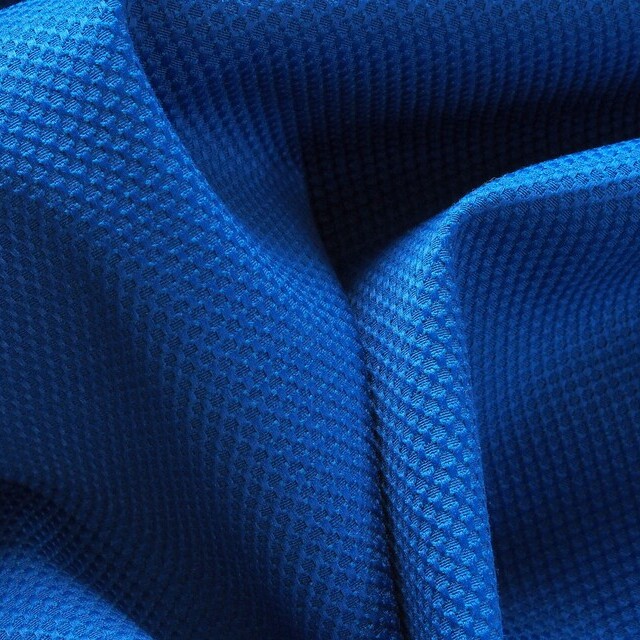 Stretch cotton-blend piqué in cobalt blue | View: Stretch cotton-blend piqué in cobalt blue