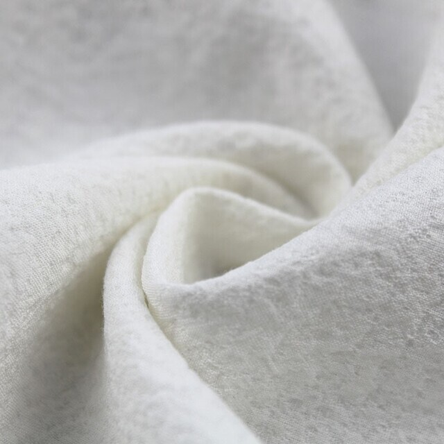 Tencel linen-cotton crepe in wool white | View: Tencel linen-cotton crepe in wool white